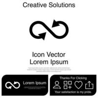 Infinity Icon Vector EPS 10