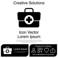 Medical Bag Icon Vector EPS 10