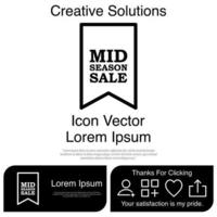 Mid Season Icon Vector EPS 10