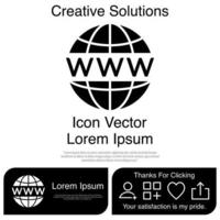 sitio web icono vector eps 10