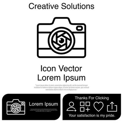 Camera Icon Vector EPS 10