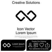 Infinity Icon Vector EPS 10