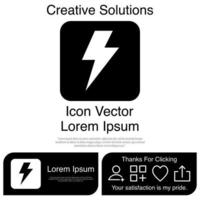 rayo luz marca icono vector eps 10