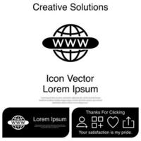 sitio web icono vector eps 10