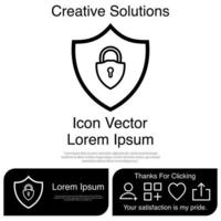 Cyber Security Icon Vector EPS 10