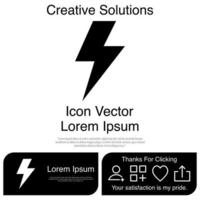 Lightning Light Mark icon Vector EPS 10