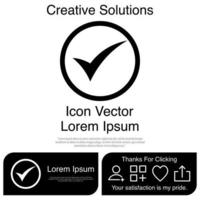 Tick icon Vector EPS 10