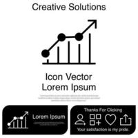 Graph Chart Icon Vector EPS 10