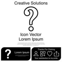 Question Mark Icon Vector EPS 10