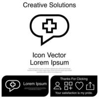 Talk About Medicine Icon Vector EPS 10