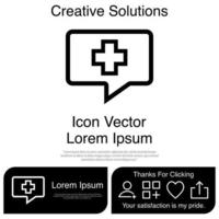 Talk About Medicine Icon Vector EPS 10