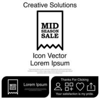 Mid Season Icon Vector EPS 10