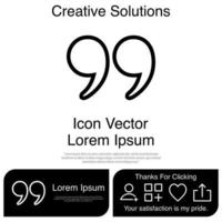 Quotation Icon Vector EPS 10