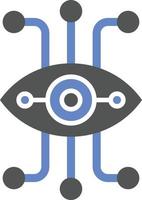 Bionic Eye Icon Style vector