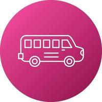 School Bus Icon Style vector