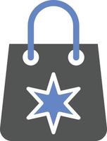 estilo de icono de bolsas de compras vector