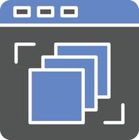 Depth Perception Icon Style vector