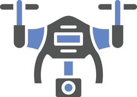 estilo de icono de dron vector