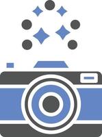 New Year Camera Icon Style vector