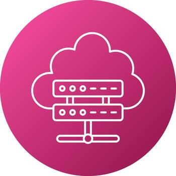 Cloud Computing Icon Style vector