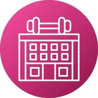 Gym Icon Style vector