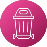 Trash Can Icon Style vector