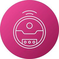 Robotic Vaccum Icon Style vector