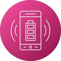 Wireless Charging Icon Style vector
