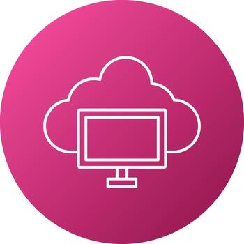 Cloud Computing Icon Style vector