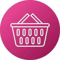 Shopping Basket Icon Style vector