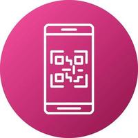 QR Code Icon Style vector