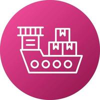 Shipping Boat Icon Style vector