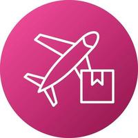 Air Shipping Icon Style vector