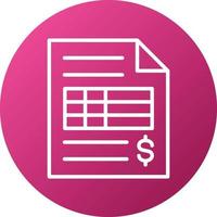 Invoice Icon Style vector