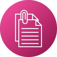 Attached File Icon Style vector