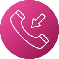 Incoming Call Icon Style vector