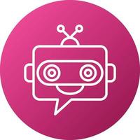 Chatbot Icon Style vector