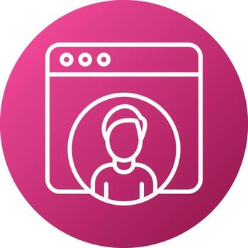 Web User Icon Style vector