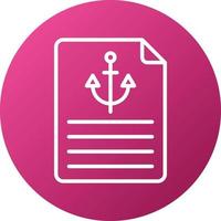 Anchor Text Icon Style vector