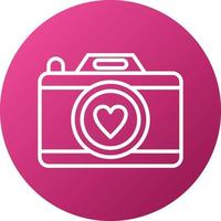 Wedding Camera Icon Style vector