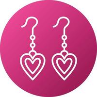 Earrings Icon Style vector