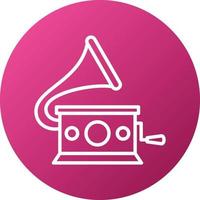 Gramophone Icon Style vector