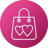 Gift Bag Icon Style vector