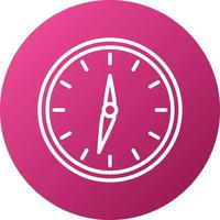 estilo de icono de reloj de año nuevo vector