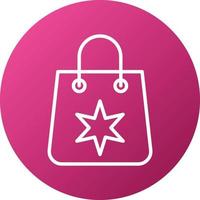 Shopping Bags Icon Style vector