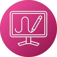 Digital Sketch Icon Style vector