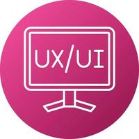 Ux Interface Icon Style vector