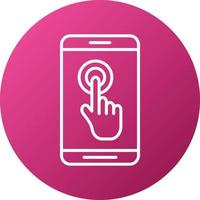 Touch Screen Icon Style vector