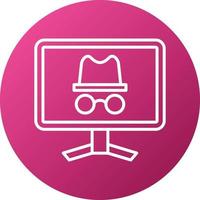 Incognito Icon Style vector