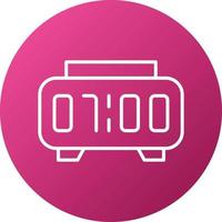 Digital Clock Icon Style vector